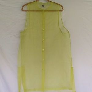 Anne Klein Organza Sheer Top/Tunic